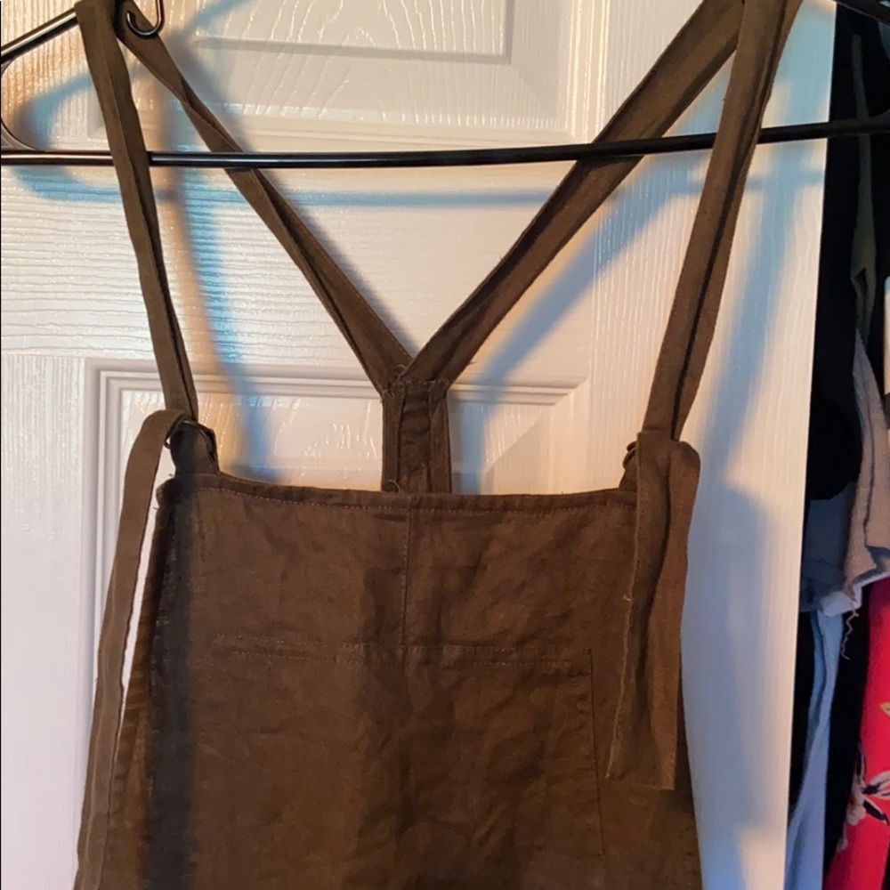 Forever 21 linen blend overalls